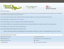 Tablet Screenshot of lizardhosting.com